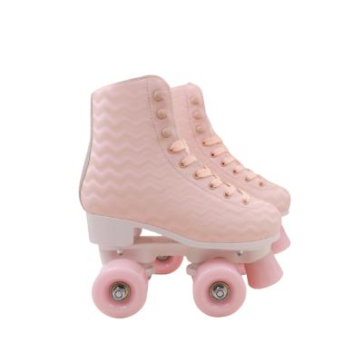 China Best Quality Synthetic PVC Leather+velvet PVC Leather+velvet Removable Roller Skates for sale