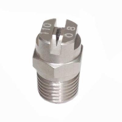 China Washing Type HU SS 304 65 Degree V Flat Spray Nozzle for sale