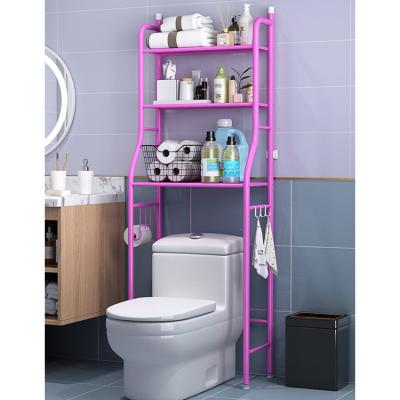 China Multifunctional 3 Layer Shelf Viable Hot Selling Space Saving Toilet Paper Holder With Bathroom Shelf for sale