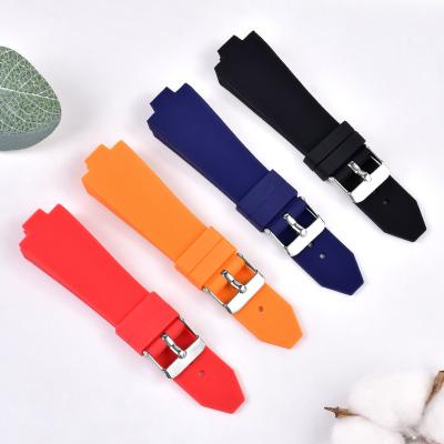 China Snelle Versie 8 Kleuren 19mm 21mm de Riembanden van het Silicone Rubberhorloge Te koop