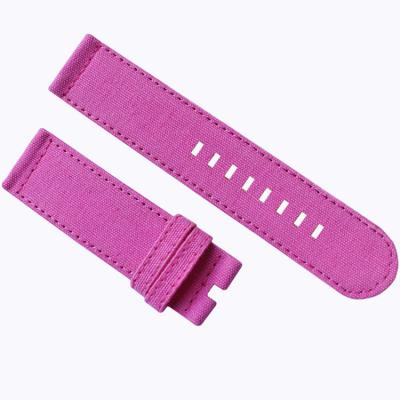 Cina cinturino della cinghia della tela di 24mm, cicli Rose Red Watch Band del panno in vendita