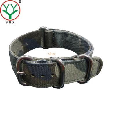 Cina Tela Zulu Strap, stile del cammuffamento dell'esercito del cinturino di orologio della tela 20mm in vendita