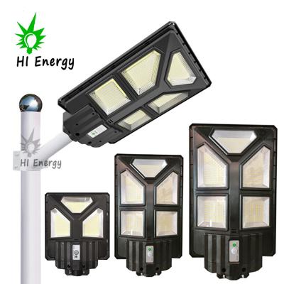 China HIGHWAY 200W 300W 400W hi energy integrated all in one outdoor motion sensor control led solar street light for sale