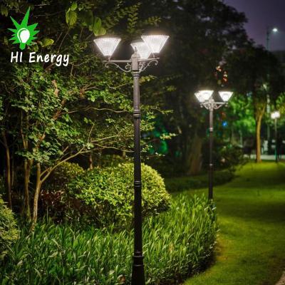 China HiEnergy Unique Design Waterproof Outdoor Solar Garden Light Yard Pathway Post Lights for sale