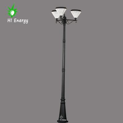 China Garden HiEnergy Premium Quality Modern Design Outdoor Solar Led Garden Post Lights for sale