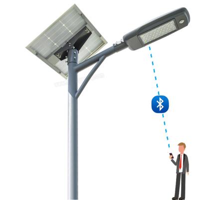 China Control+motion Mobile European Sensor 30w 35watt Smart Semi-integrated Solar Street Light Led for sale