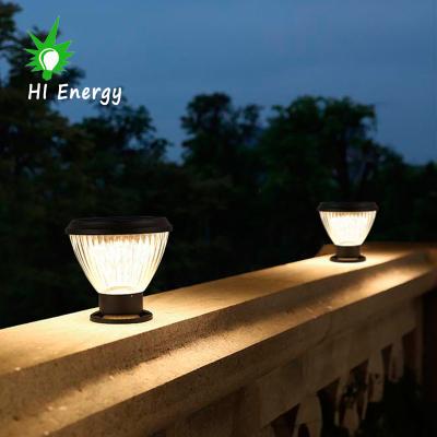 China Base Track Aluminum Pedestal Pillar Light Decorative Outdoor Solar Led Acrylic Lamp for sale