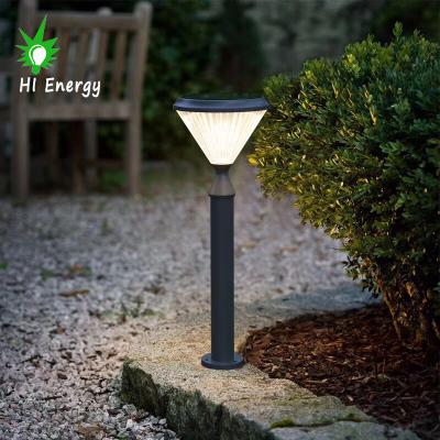 China Outdoor Garden HiEnergy Light Sensor Control Modern Aluminum Solar Landscape Pathway Lights All In One for sale