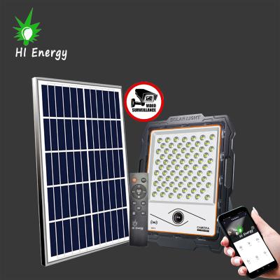 China Outdoor wifi waterproof solar tuya NIGHT VISION HiEnergy camera remote control solar IP camera with spotlight for sale