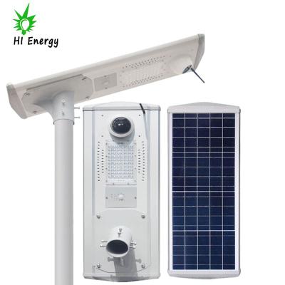 China With Remote Controller Motion Sensor Integrated Solar Led Street Light Sytem With CCTV IP Camera for sale