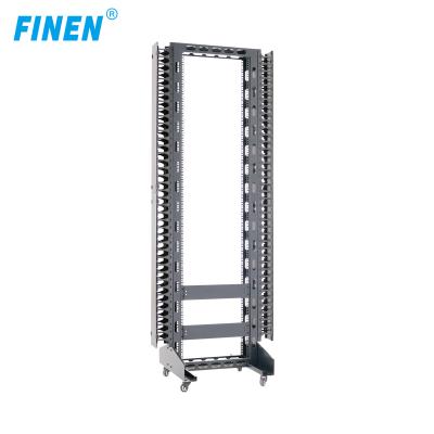 China Economy 19 inch 2posts network open rack for server DVR Galva clean Al-Zn coated steel plate 2.0mm zu verkaufen