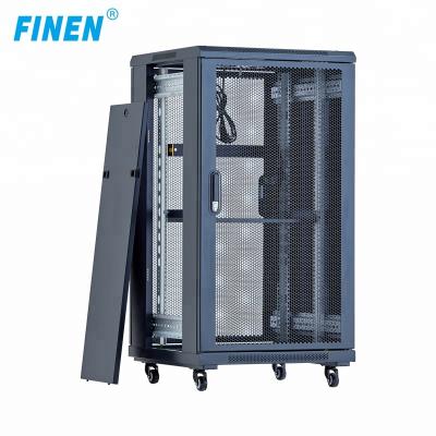 China 19 inch server rack 42u network cabinet rack SPCC Cold Rolled Steel Vented Mesh Door en venta