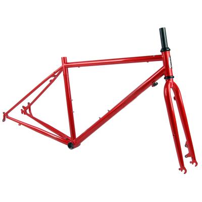 China Tracking OEM 700c Racing Bike Road Bike Part High Tensile Steel Frame Disc Brake Road Bike Internal Frame Customized Corrosion Resistance / Frame for sale