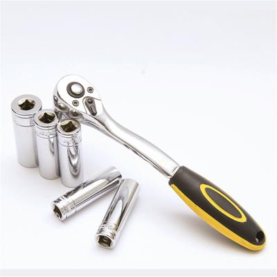 China Auto Repair Tool 1/2 Quick Release Ratchet Wrench With Flexible Head And Extended Handle Grip Tools for sale