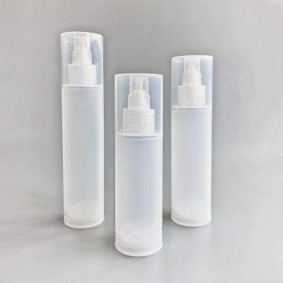 China 15ml 30ml 50ml Vacuum Bottle Cosmetic Plastic Airless Lotion Pump PP Bottle Cosmetic Travel PP Bottle for sale