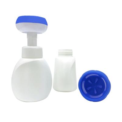 China 300ml Flower Shape Cosmetic Popular Cream Foam Pumps Bottle Baby Hand Sanitizer Foam Bottle Soap Pump Bottle for sale