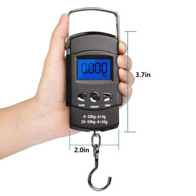 China 50kg/10g Weight Scale LCD Display Portable Electronic Travel Smile Scale Luggage Scale Customized, Mini Digital Handheld Hook Ha NS-7 for sale