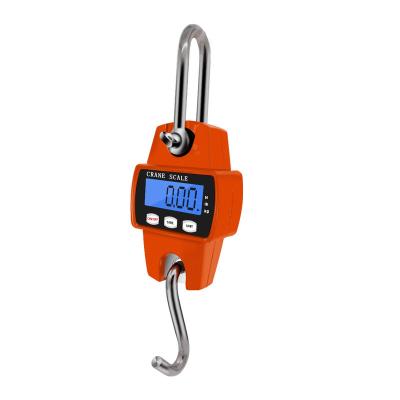 China Warehouse 300KG Postal Scale 3*AAA Battery LCD Display Warehouse OEM S069 Black Orange Digital Crane Scale Counting Digital Electronic Large for sale