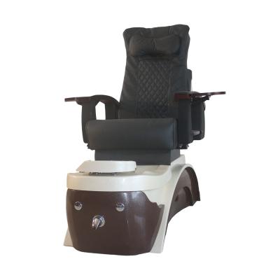 China Modern nail salon furniture manicure fiberglass pedicure chair spafoot tub basin poltrona by pedicure chair for sale