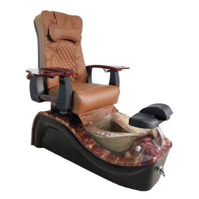 China Extended Remote Control Salon Furniture Modern Nail Pedicure Chair Foot Bath Spa Tub Basin Pedicure Chair for sale