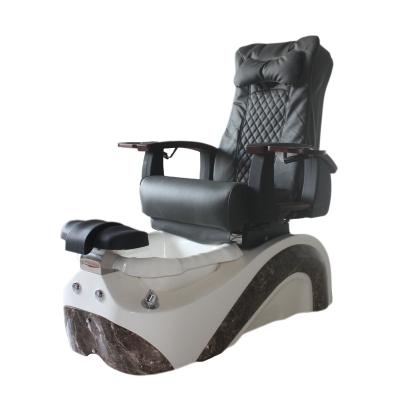 China Modern Nail Salon Furniture Pipeless Swirl Nail Salon Manicure Pedicure Chairs Bath Foot Spa Massage Pedicure Chair for sale