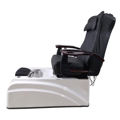 China Modern nail salon furniture spa pedicure chair with basin no pump jet pipeless pedicure chair for sale