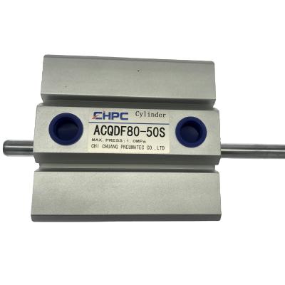 China Hotels Processing According To Drawing ACQ Double Rod Compact Cylinder Double Acting Pneumatic Cylinder for sale