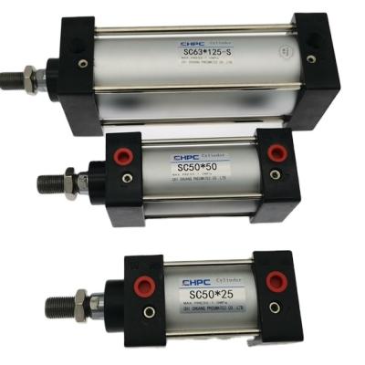 China Factory Stroke 100mm Compact Double Acting SC Standard Pneumatic Air Cylinder Sc40*100/40mm Hole for sale