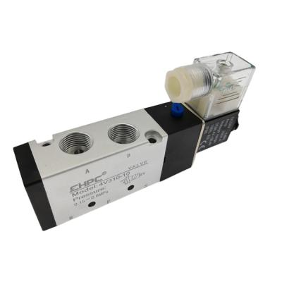 China High Quality Hotels 5/3 Way 5/2 Way 4V300 Series 4V310-10 Solenoid Valve G3/8 Type AC220V DC24V AC110V DC12V Airtac for sale