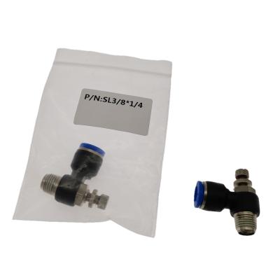 Κίνα Hotels Push To Connect Pneumatic Tube Air Flow Control Valve Fitting 5/32