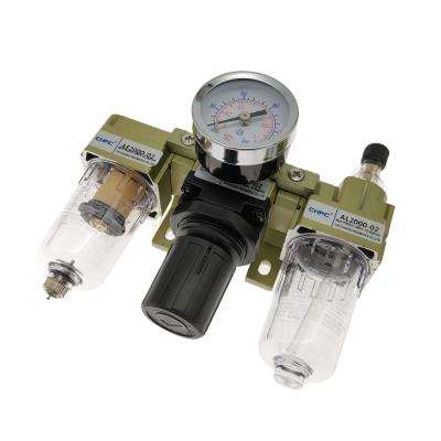 China AC2000-02 SMC Type Triple Oil Water Separator Piece Air Filter Construction Material Air Filter Regulator for sale