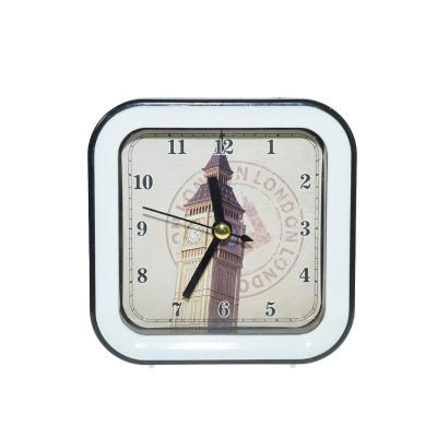 China Minimalist T109 Mini Big Classic Home Decor Cheap Mechanism Bedroom And Watches With Hands Desk Table Alarm Clock for sale