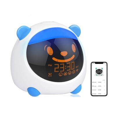 China Class K708 Cute 3 Years Old Baby Room Wake Up Night Training Light With Music Children Gro Kids Sleep Trainer for sale