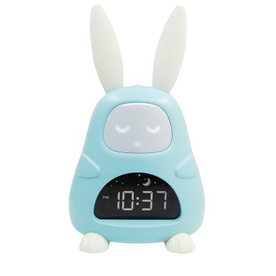 China Minimalist K706 Bunny With Face Music Hand Boy Girl Alarm Children Train Baby Learning Clock Sleep Trainer Kids for sale