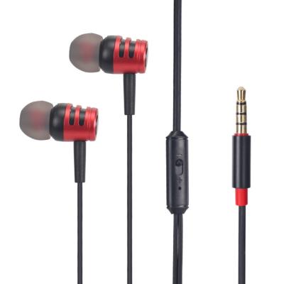 China WE9 2021 In-Ear Custom Free With Microphone Workout Headphones Sport Earbuds In Ear Wire 3.5mm Metal Cable Earphone for sale