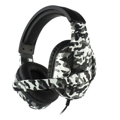 China HG40 headband China factory price eksa e900 headphone 3.5mm earphone 3.5mm camouflage good pro gaming camouflage headset OEM for sale