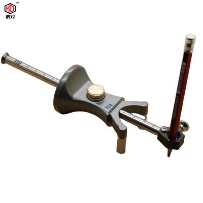 China HONGDUI YH10 Durable Woodworking Arc Scriber Linear Parallel Heavy Duty Wear Measuring Max Accuracy Scribe Ruler Wheel Marking Measuring Tool for sale