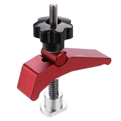 China High Quality Red Easy To Use Quick Hold Down Clamp T-Slot T-Track Clamp Set For Wood Working for sale