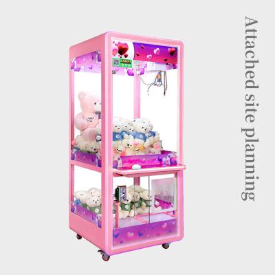 China 6-12 Years Old Recreational Luxury Children's Toys Transparent Guangzhou Joystick Doll Machine for sale