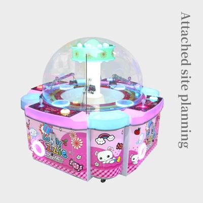 China Japanese Style Recreational Children's Playground 4Player Doll Machine Toys For Children Catching Double Coin Operated Games In Guangzhou for sale