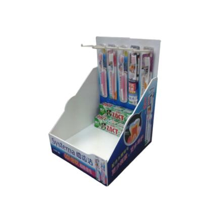 China Recommended based on your requirements shopping advertising countertop display paper hook counter paper box for sale