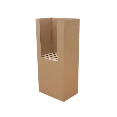 China BE Groove MW Promotional Hyper Marketplace Flexo Printing Cardboard Floor Display Stand, Paper Rack Display for sale