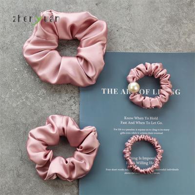 China Fashion Kids Hair Band 19mm Mulberry Hair Bands Loose Silk Hair Ties Scrunchies for sale