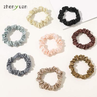 China Fashion Skinny Silk Scrunchies 19 Mulberry 16 Silk Scrunchie 22 Momme Silk Fabric Scrunchies for sale