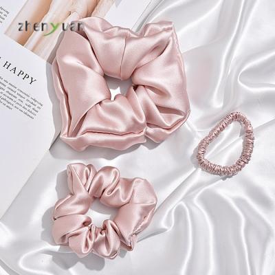 China Korean Pure Silk Bow Hair Bands Hair Scrunchies From Fashion Best Seller for sale