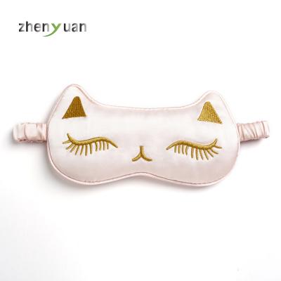 China Shading Lightweight Mulberry Silk Eyemask Cardboard Adjustable Elastic Luxury 6A-Grade 19Momme Private Label for sale