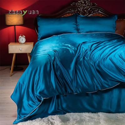 China Nondisposable 100% Mulberry Silk Bed Sheet Set 16mm 19mm 22mm for sale