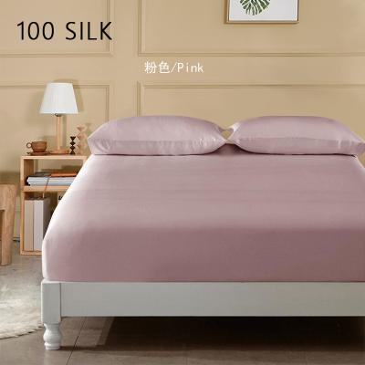 China Mulberry Silk Disposable Luxury Pure Silk Colored Size Fitted 100% Bed Sheet for sale