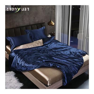 China Nondisposable Comforter Top Comforter Designers Bad Sale Sheet Bedding Set 100% Pure Silk Bedding Sets Embroidery for sale