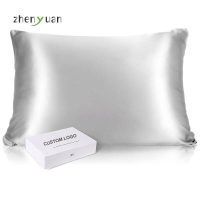 China 19/22 Momme Anti-Static Natural Blackberry 100% Standard Size With Custom Pillow Case Gift Box Silk Pillowcase Private Label for sale